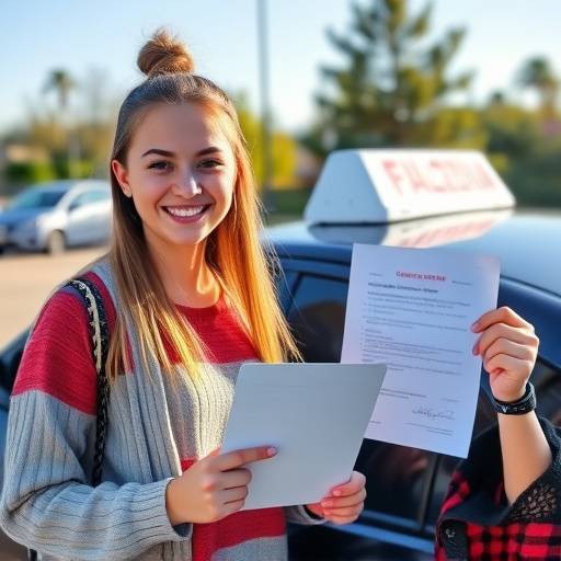 Happy Student Passed Driving Test
